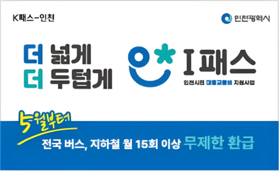 인천형 대중교통비 지원「인천 I-패스」